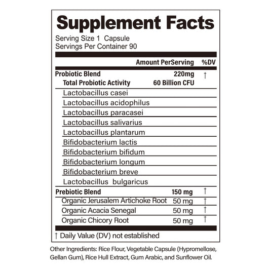 BSYS 60 Billion CFU Probiotic Capsules